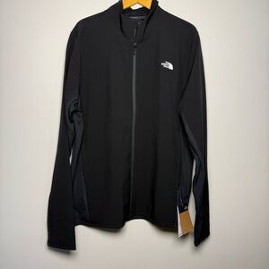 NEW North Face Men's Black Treadway Hybrid Future Fleece Full Zip Jacket | XL